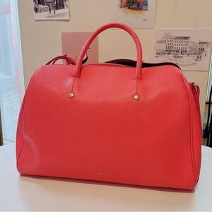 Furla Red Boston Bag